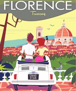 Florence Italy Poster paint by numbers