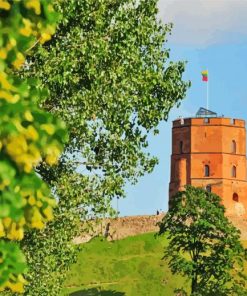 Gediminas Castle Tower paint by numbers