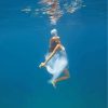 Girl Swimming Underwater paint by numbers