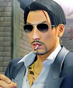 Goro Majima Smoking paint by numbers