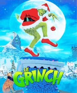 Grinch Movie Poster paint by numbers