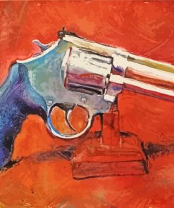 Simple Gun Art paint by numbers