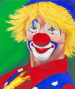 Happy Circus Clown paint by numbers