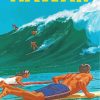 Hawaii Surfers Poster paint by numbers