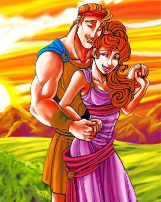 Hercules And Megara paint by numbers