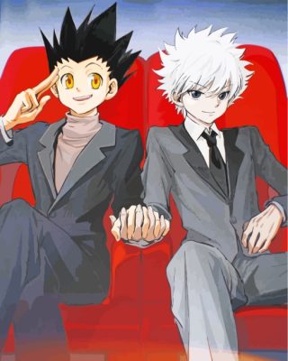 Killua And Gon Japanese Anime paint by numbers