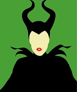 Maleficent Illustration Movie paint by numbers