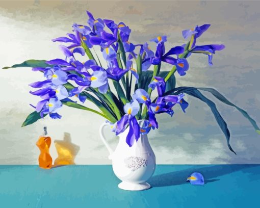 Aesthetic Irises Bouquet paint by numbers