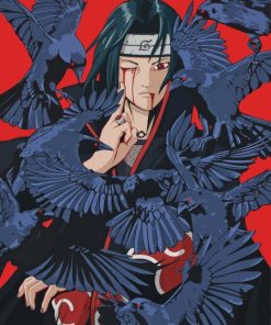 Itachi Uchiha And Crows paint by numbers