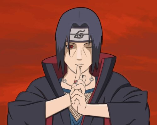 Itachi Uchiha Character paint by numbers