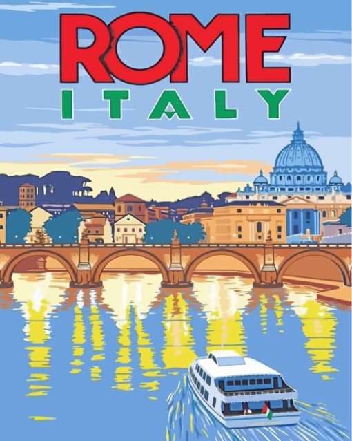 Italy Rome City paint by numbers