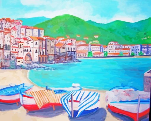 Aesthetic Italy Sicily Art paint by numbers