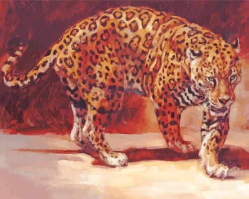 Jaguar Wild Animal paint by numbers