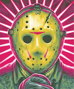 Jason Voorhees Movie paint by numbers