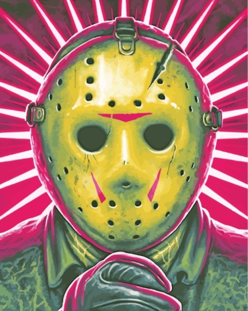 Jason Voorhees Movie paint by numbers