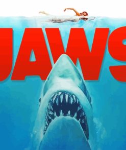 Jaws Movie paint by numbers