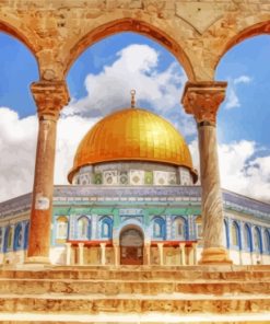 Palestine Al Aqsa Mosque paint by numbers