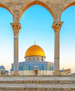 Dome Of The Rock Palestine paint by numbers