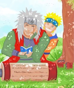 Jiraiya And Naruto Uzumaki Anime paint by numbers