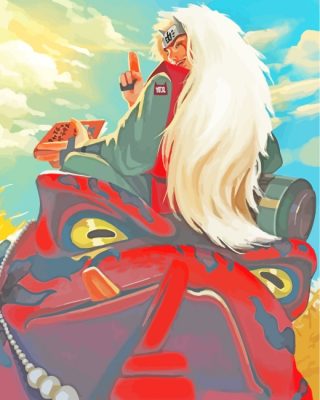 Jiraiya Naruto Japanese Anime paint by numbers