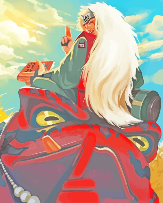 Jiraiya Naruto Japanese Anime paint by numbers