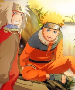 Jiraiya And Naruto Uzumaki paint by numbers