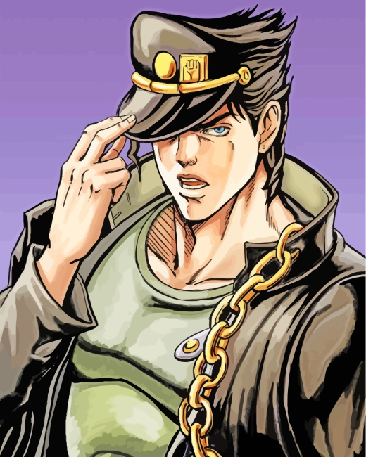 Jotaro Kujo Anime paint by numbers