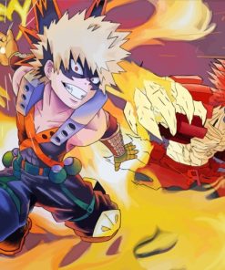 Japanese Anime Katsuki Bakugo paint by numbers