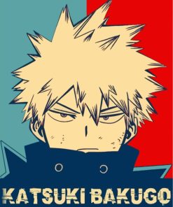 Katsuki Bakugo Poster paint by numbers