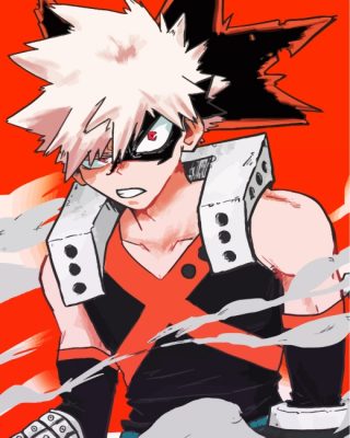 Katsuki Bakugo Anime paint by numbers