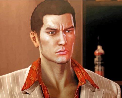 Kazuma Kiryu Game paint by numbers