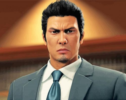 Kazuma Kiryu Yazuka paint by numbers