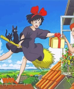 Kikis Delivery Service Characters paint by numbers