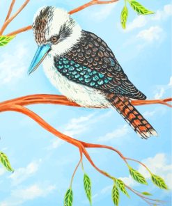 Kookaburra And Ladybug paint by numbers