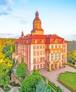 Aesthetic Ksiaz Castle paint by numbers