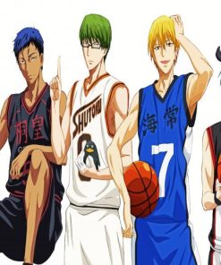 Kurokos Basketball Team paint by numbers