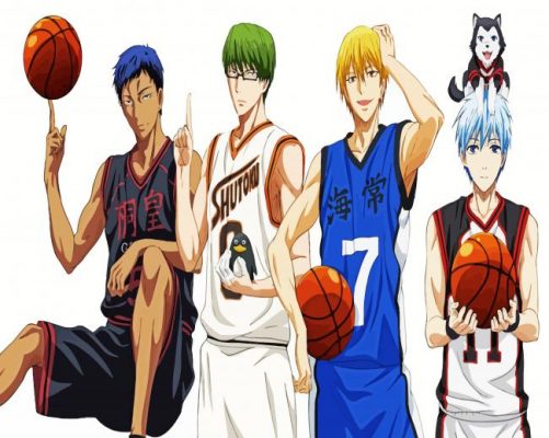 Kurokos Basketball Team paint by numbers