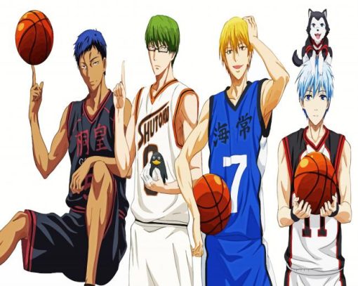 Kurokos Basketball Team paint by numbers