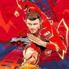 Andrew Robertson Footballer paint by numbers