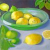 Lemons In Bowl Art paint by numbers