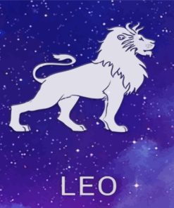 Leo Zodiac Symbol paint by numbers