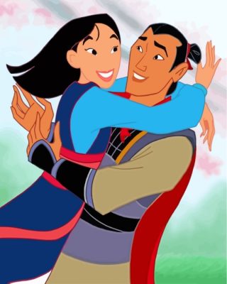 Li Shang And Hua Mulan paint by numbers