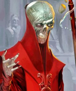 Lich Wearing Red paint by numbers