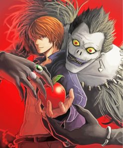 Light Yagami And Ryuk paint by numbers