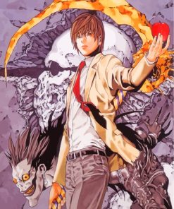 Light Yagami Manga Anime paint by numbers