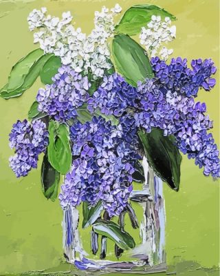 Lilacs In Glass paint by numbers