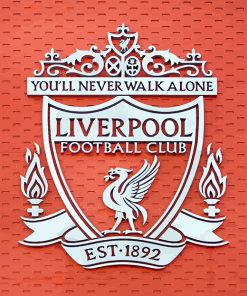 Liverpool crest Main Stand paint by numbers