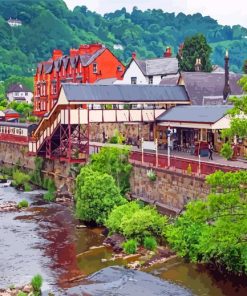 Llangollen Railway Station paint by numbers