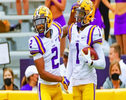 LSU Tigers American Football paint by numbers