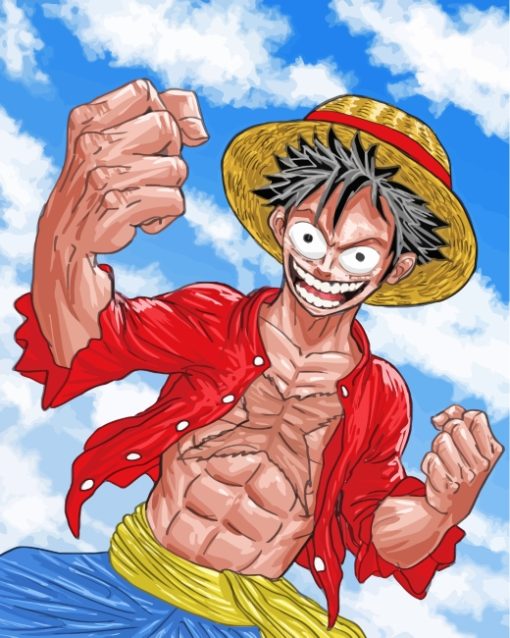 Luffy One Piece Anime paint by numbers